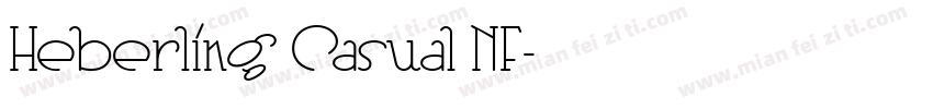 Heberling Casual NF字体转换